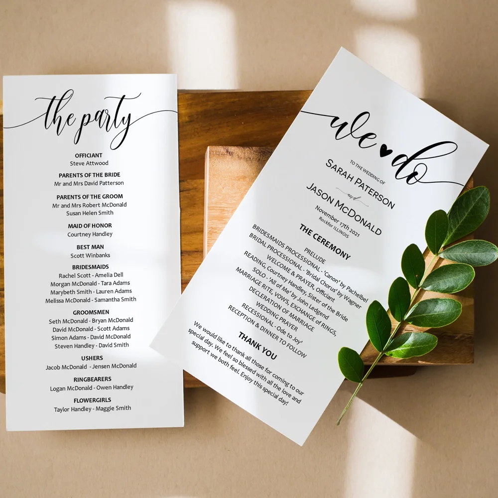 1-100 Uds. Impresión personalizada en ambos lados menú y tarjeta de agradecimiento tarjeta de menú de boda nota juego de tarjetas de agradecimiento más, el más barato