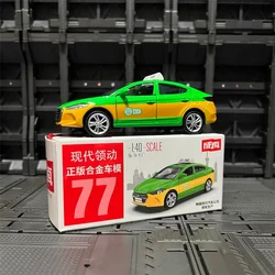 1/43 Hyundai ELANTRA lega Taxi modello di auto diecast veicoli in metallo modello di auto collezione di simulazione scala in miniatura giocattoli per bambini regalo