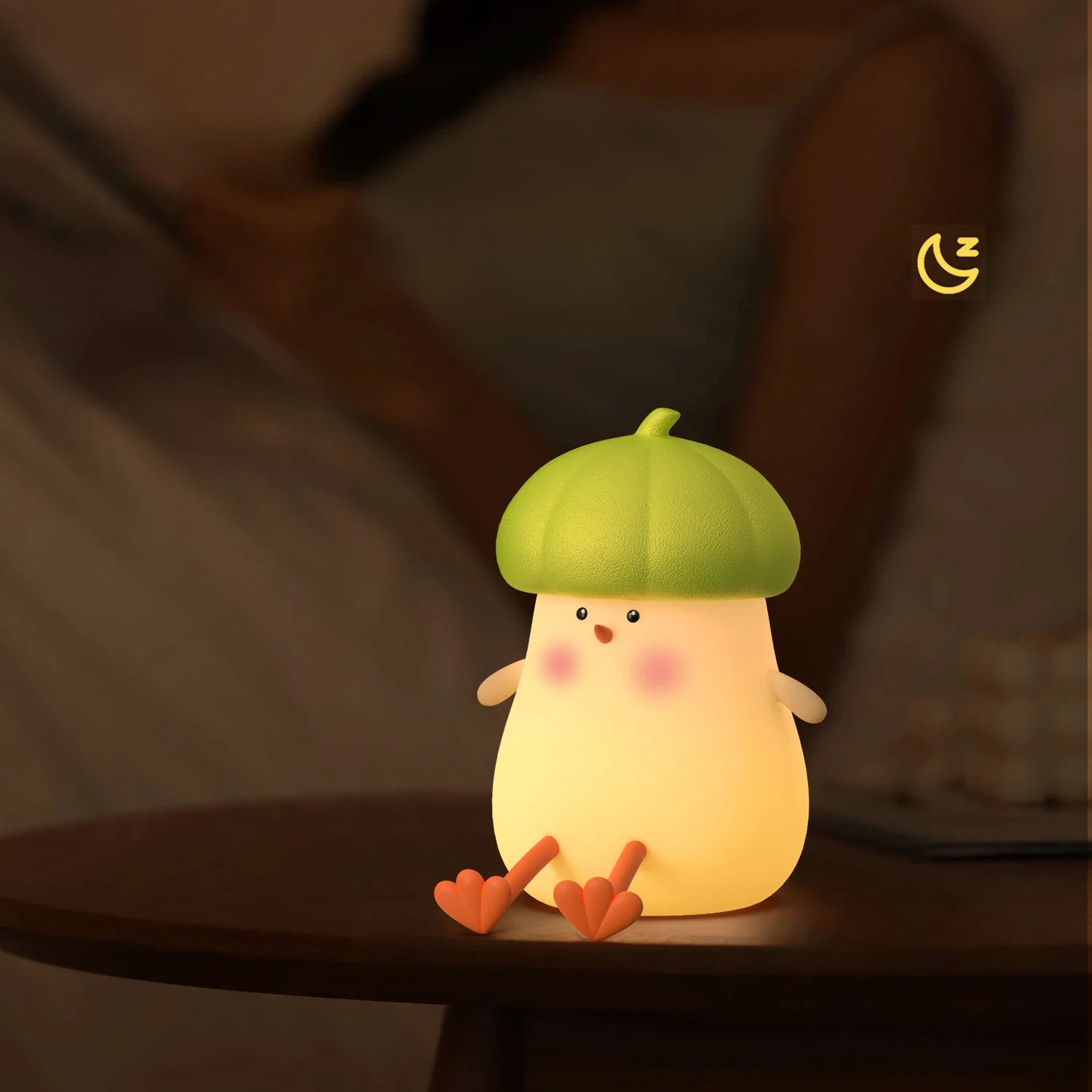 New Creative Small Chicken Night Light Cute And Cute Children S Bedhead Ornament To Sleep With Soft Light Patting Light