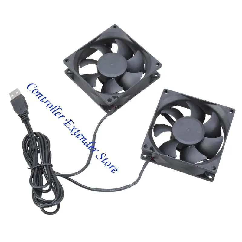N84B 80x80x25mm Fan 8025 5VDC مروحة تبريد الكمبيوتر بدون فرش