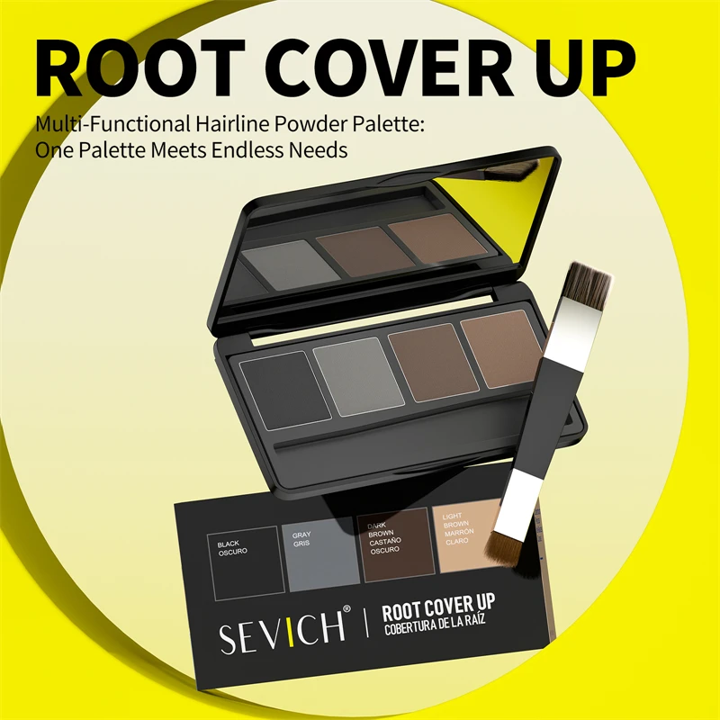 

SEVICH 4 Colors Hair Shadow Powder Kit Hairline Powder Hairline Repair Filling Powder Waterproof Hairline Edge Control Powder
