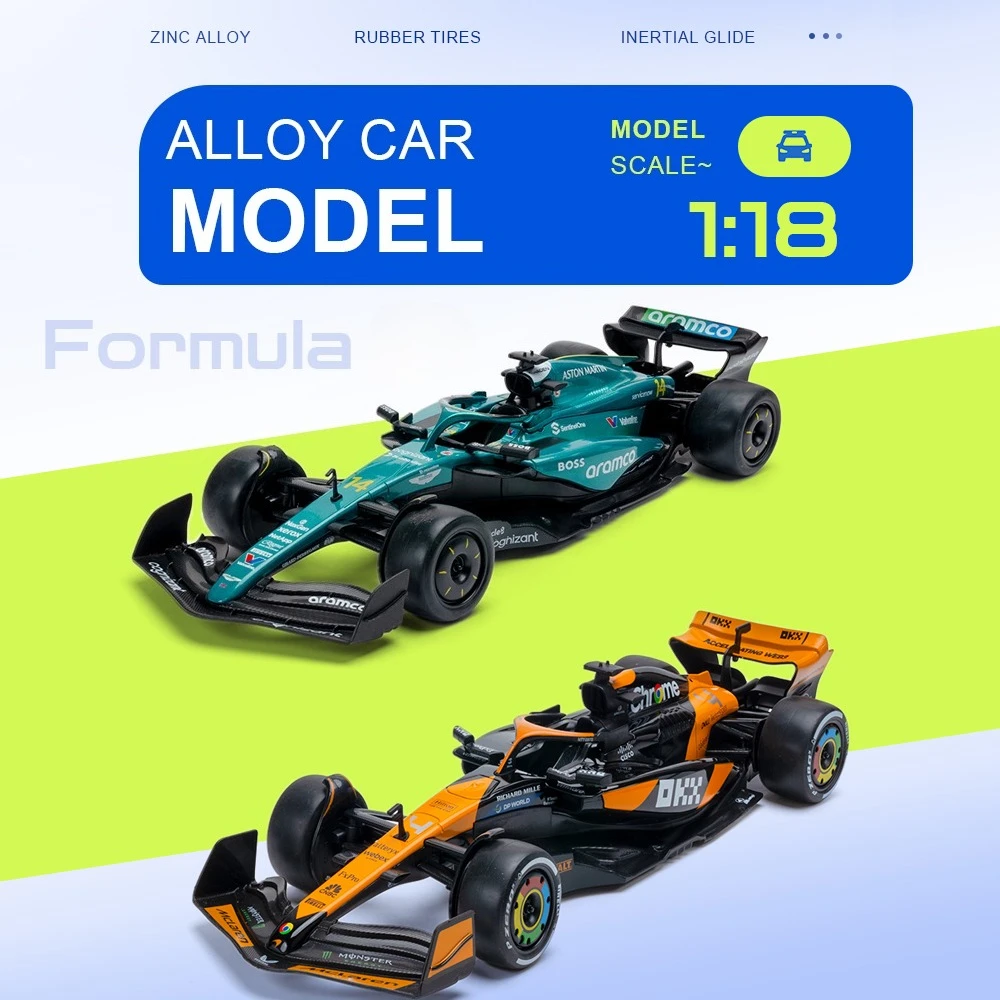 1:18 Car Model Toy Alloy Diecast Rubber Tires Models Front Wheel Steer Alloy Body Racing Vehicle for Children Progress Award