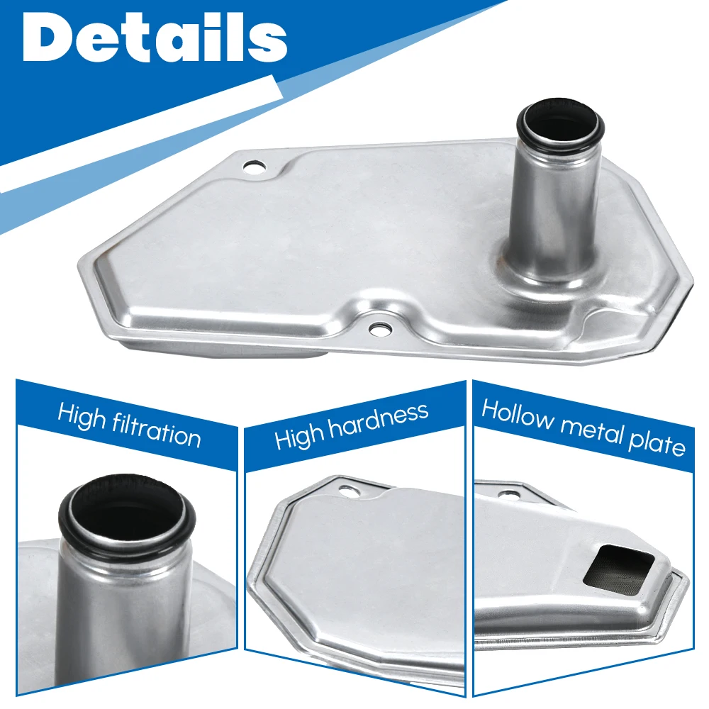 Transmission Oil Filters & Pan Gasket Set For 12-19 Nissan Sentra Versa Note 31728-3JX0A 31728-3JX0B RE0F11A 3172628X0A