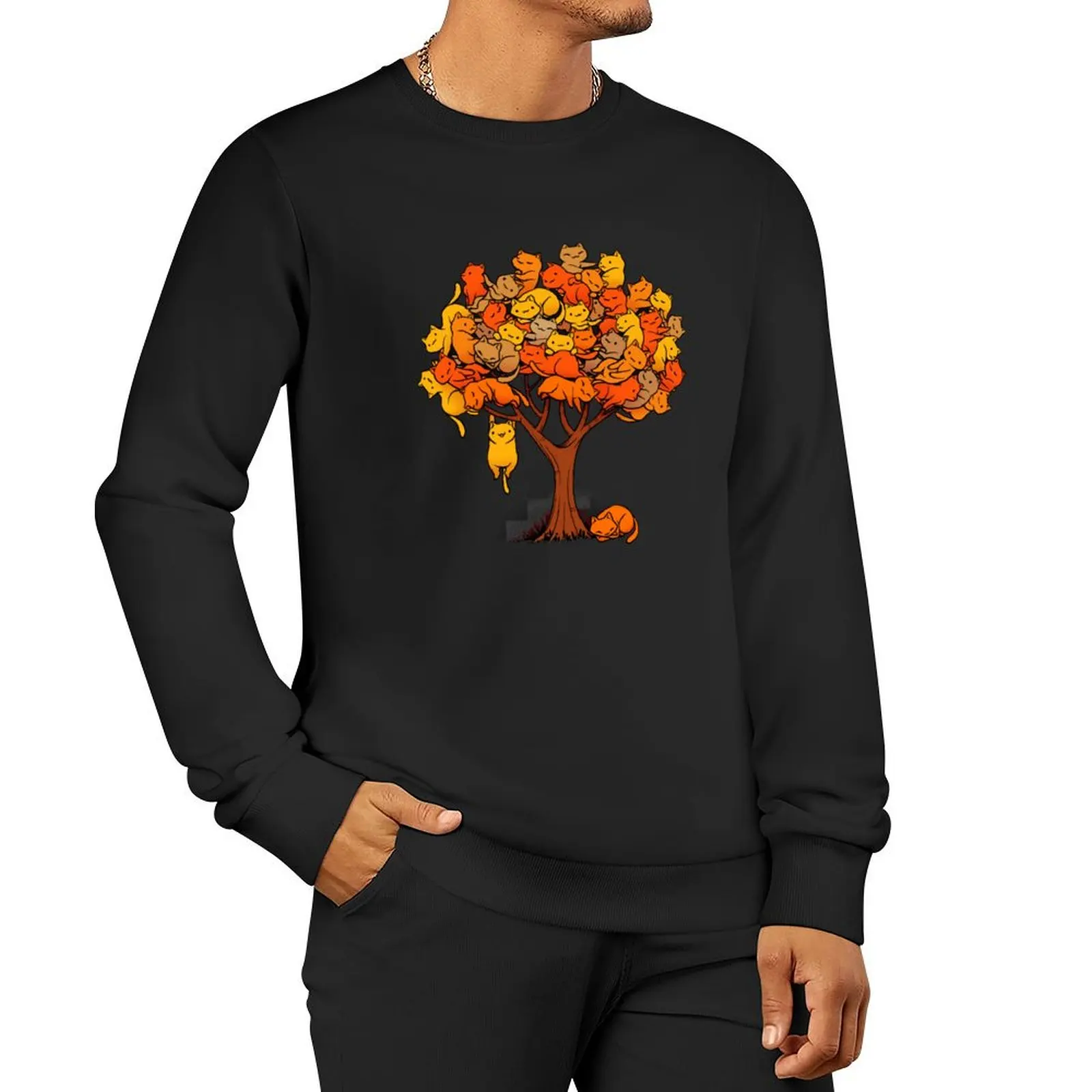 

Cat Tree Sweatshirt graphic t shirts men men's coat men's sweatshirt