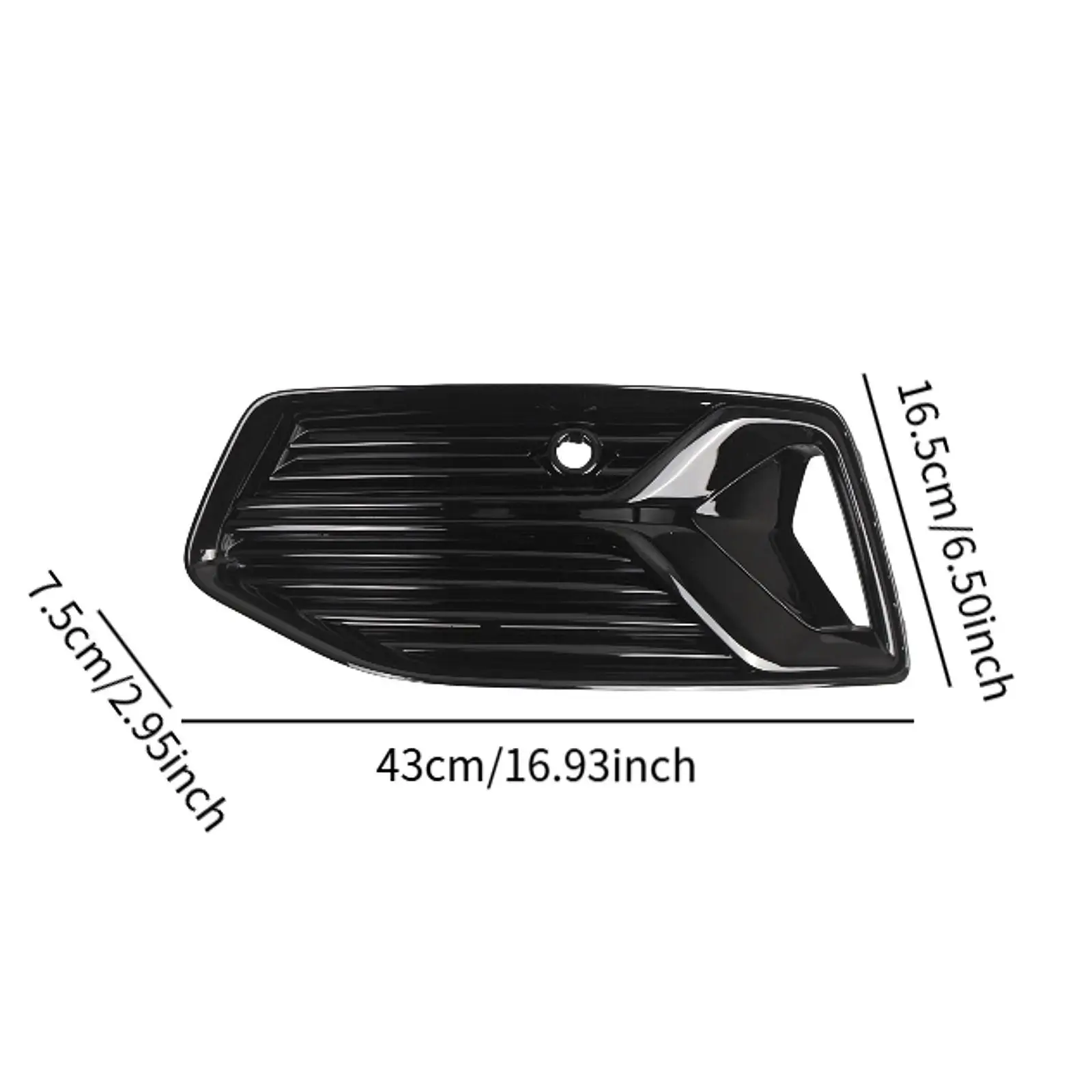 Front Fog Lamp Grill Mesh Cover Replacement Plastic Repair Part for Audi A6 C8 2019 2023 - view 3