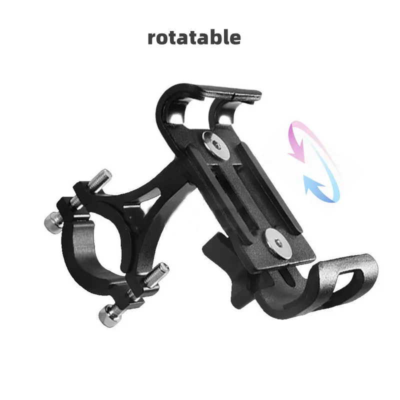 360 ° Drehen Metall Motorrad Fahrrad Telefon Halter Anti-rutsch Halterung GPS Navigation Clip Universal Fahrrad Ständer für Alle Smartphones