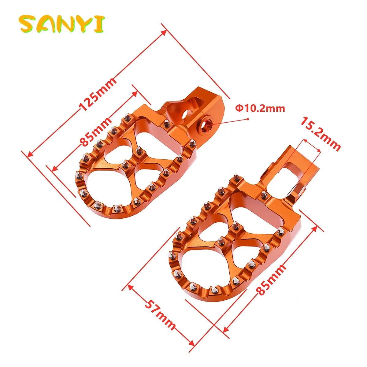 For KTM EXC EXCF SX SXF XCW XC XCF 125 150 200 250 300 350 450 500 2017-2022 2018 SX125 SX150 2016 CNC Foot Pegs Pedal Footrests