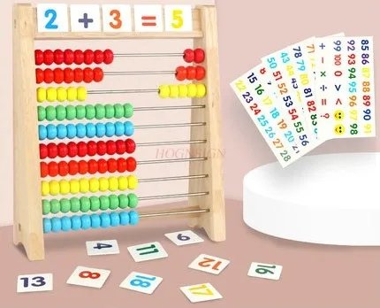 

Children's Montessori math calculation rack addition and subtraction number artifact arithmetic stick teaching aids