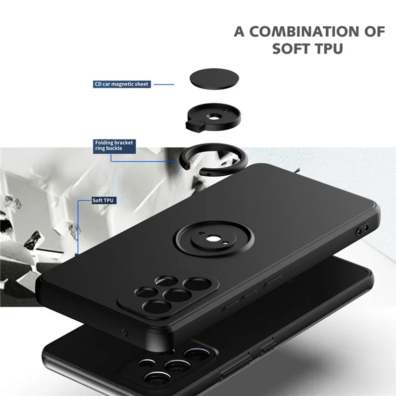 Custodia magnetica di lusso per Samsung Galaxy A52S A52 A53 5G S21 S20 FE S23 S22 Ultra S10 Plus S Note 20 10 9 cover con supporto ad anello