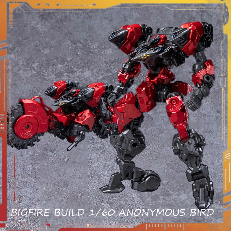 

Night Works Bird Binary Anonymous Bird Action Figure 1/60 Scale Assembly Model Kit Transformation Mecha Toys Birthday Gift