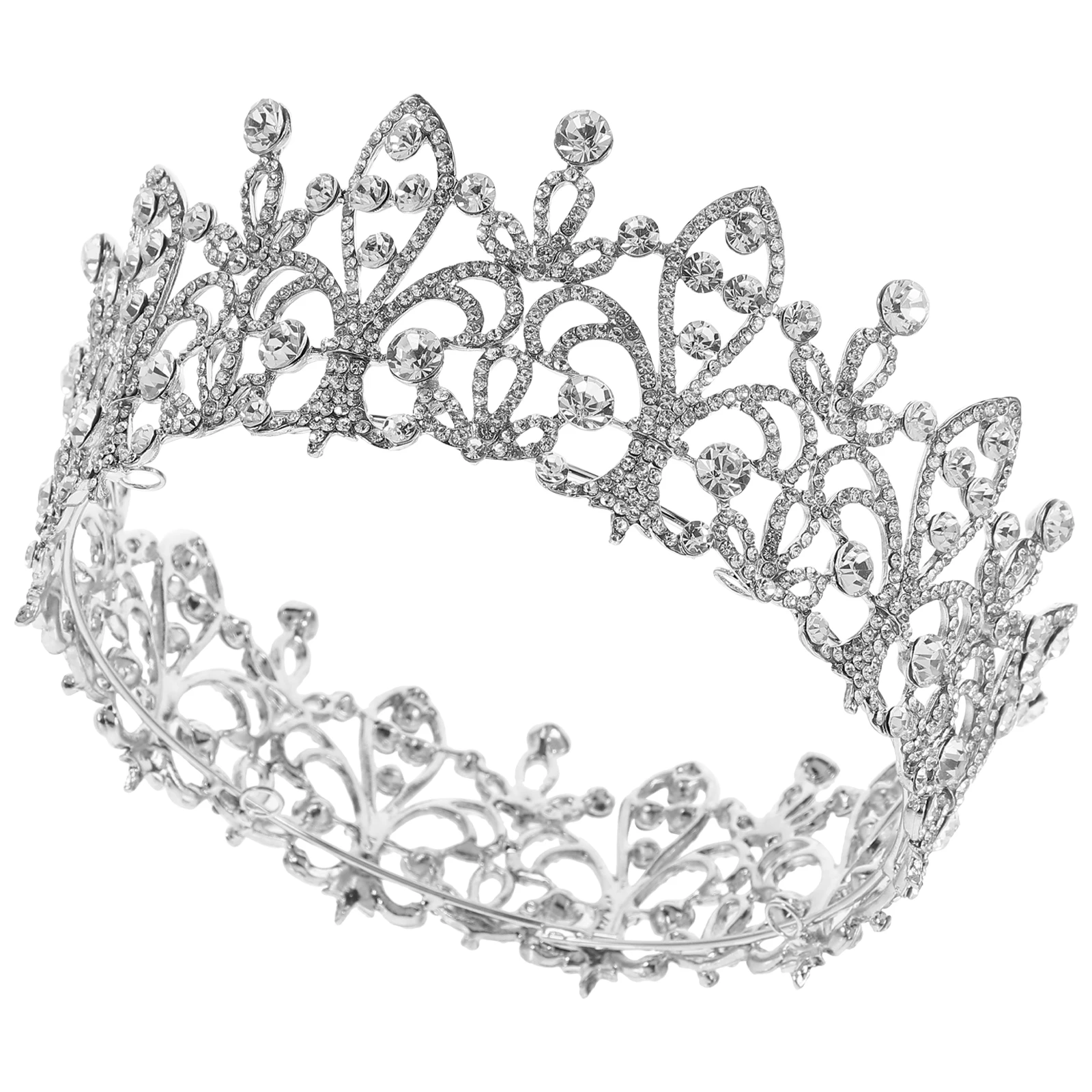

Glitter Rhinestone Bridal Crown Hairband Noble Tiara Wedding Headpiece Women'S Sparkling Hair Accessory Party Engagement Hair