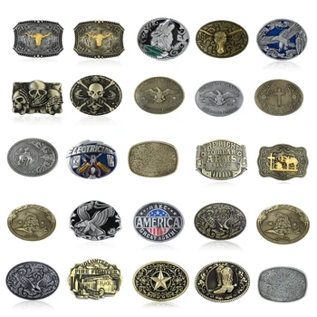 Fivela cinto cowboy ocidental, fivela metal vários tipos, personalidade, rock, fivela cinto unissex, suprimentos
