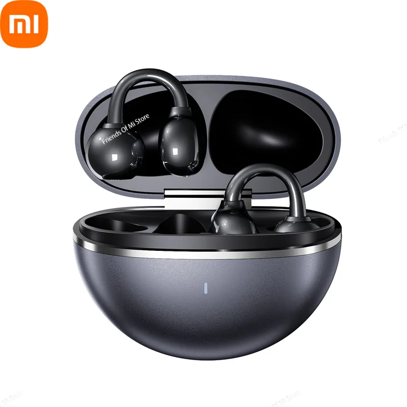 Наушники Xiaomi с зажимом для ушей, спортивные беспроводные Bluetooth-наушники с сенсорным управлением, ENC, гарнитура с шумоподавлением и микрофоном