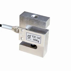 Sensor de pesaje tipo YZC-516C S, 100kg, 200kg, 300kg, 500kg, 2000kg, 1 tonelada, 1,5 toneladas, 2 toneladas, 1T, sensor de presión de tracción, celda de carga