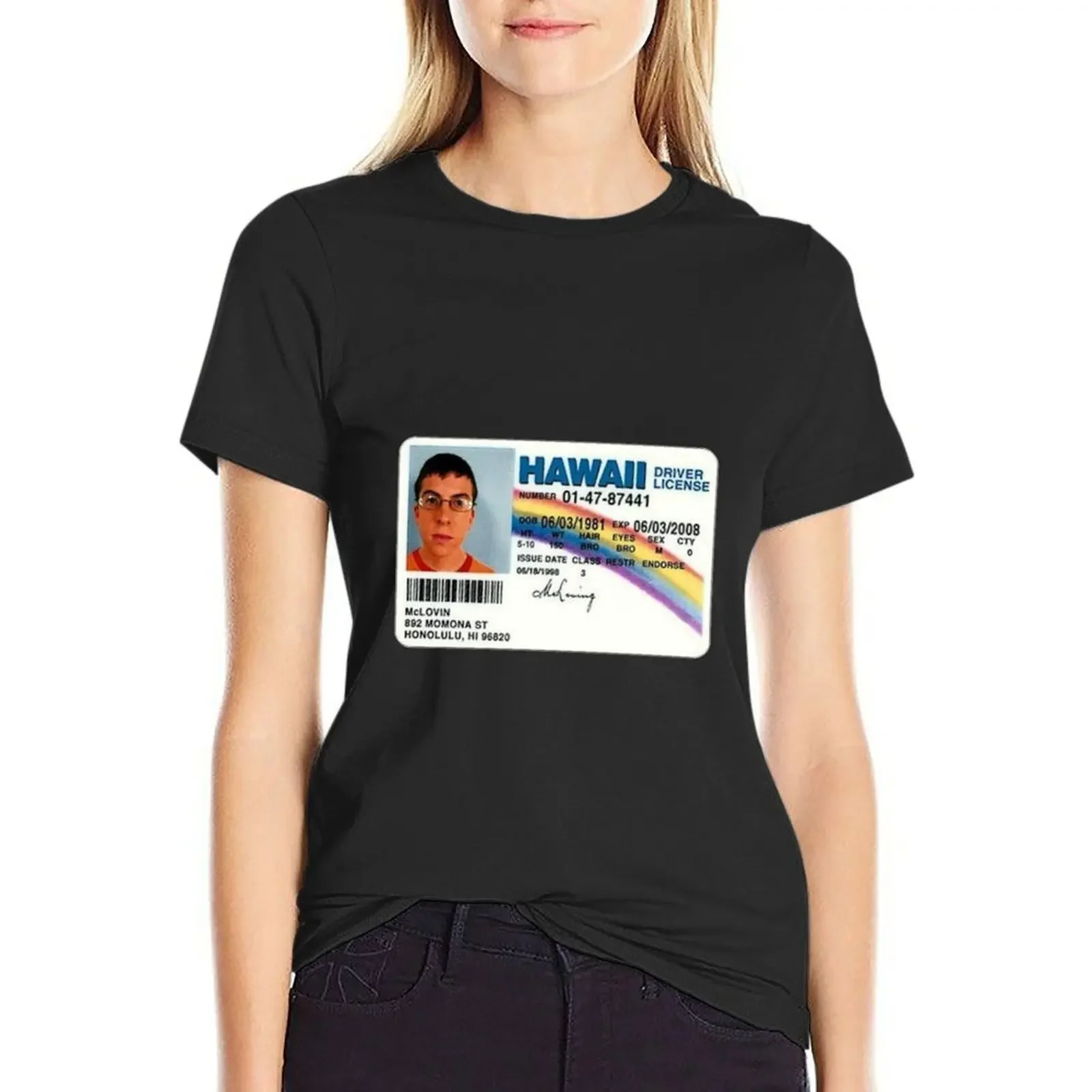 

McLOVIN T-Shirt vintage plus sizes blanks vintage clothes t-shirt dress for Women sexy