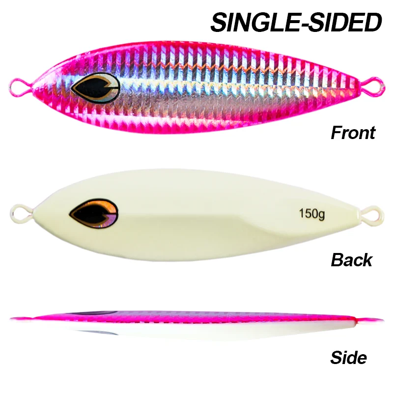 wonderse 60g 80g 100g 120g 150g Luminous Metal Fishing Jig Iron Plate Long Cast Fast Sinking Trolling Hard Lure Wholesale - Image 5