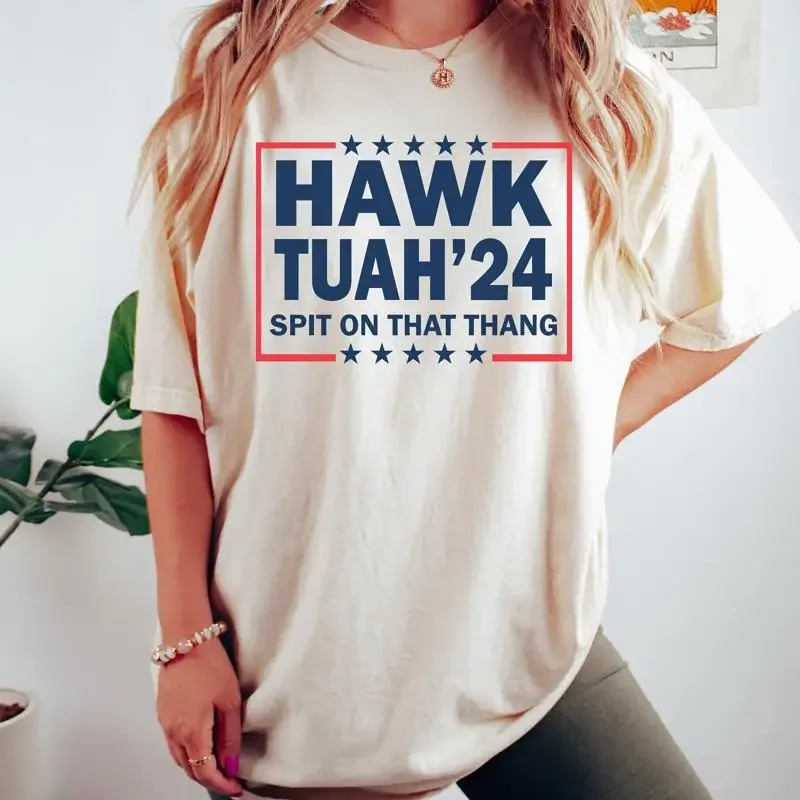 Hawk Tuah Spit On That Thang 2024 T Shirt Thing Girl Funny Trendy 24 Sweater