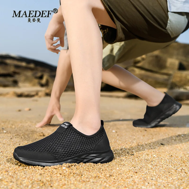 MAEDEF-Chaussures de dehors Respirantes pour Homme et Femme, Baskets Unisexes Décontractées, Ultra Légères, Antidérapantes, Tennis à la Mode, Été