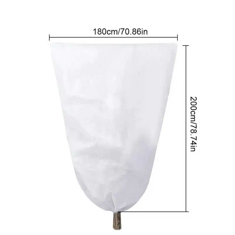Frost Protection Cloth 79x71inches Freeze Protection Plant Winter Frost Blanket Reusable Drawstring Cold Weather Frost Cloth