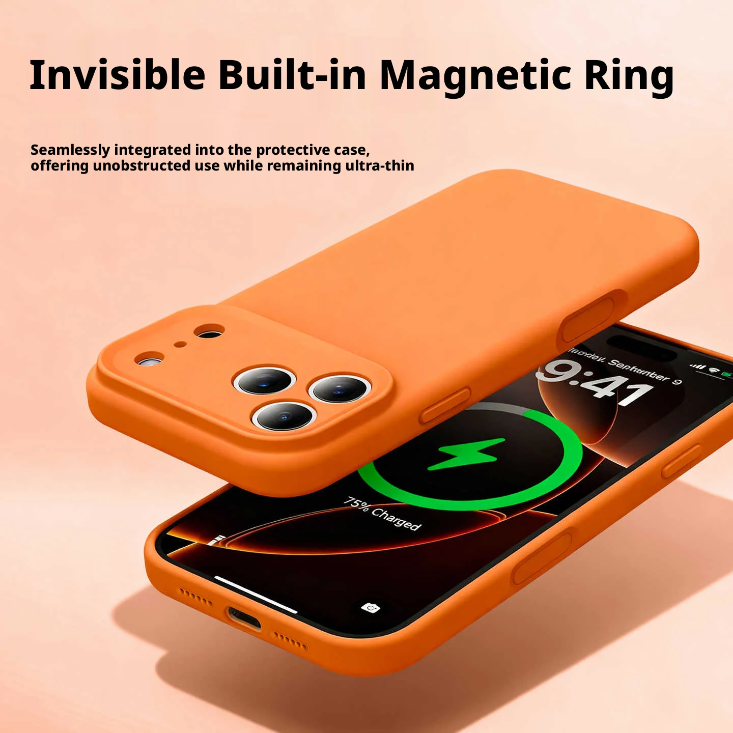 Liquid Silicone For Magsafe Magnetic Case For iPhone 17 Air 16 15 14 13 Pro Max Plus Wireless Charging Shockproof Soft Cover - view 2