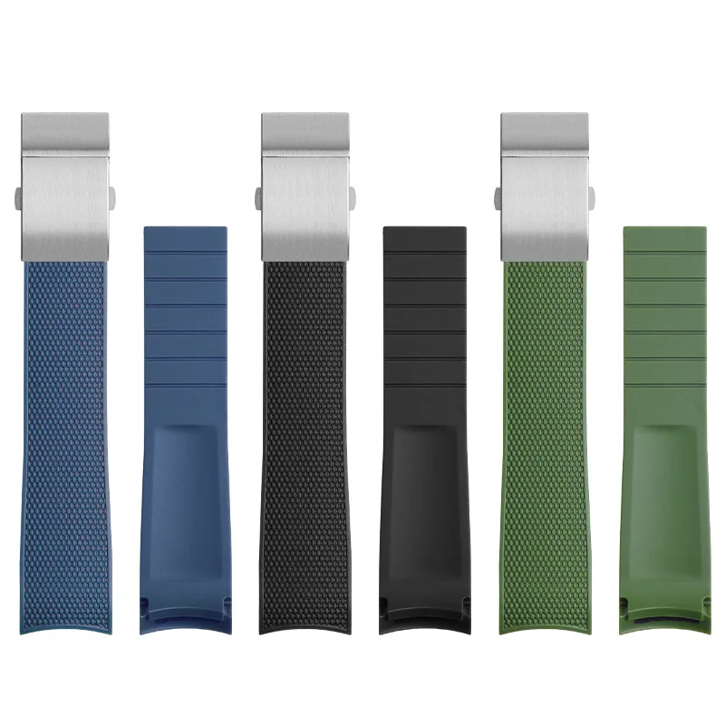 

Rubber Silicone Watch Strap Waterproof Watchband for Longines Strap for Conquest HydroConquest L3.742 782 Series 21mm