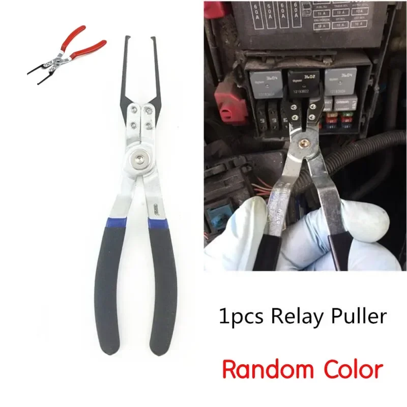 1pc Relay Puller Pliers Tool Electrical Relay Puller Fuse Extractor Car Relay Remover Pliers Mechanic Tool