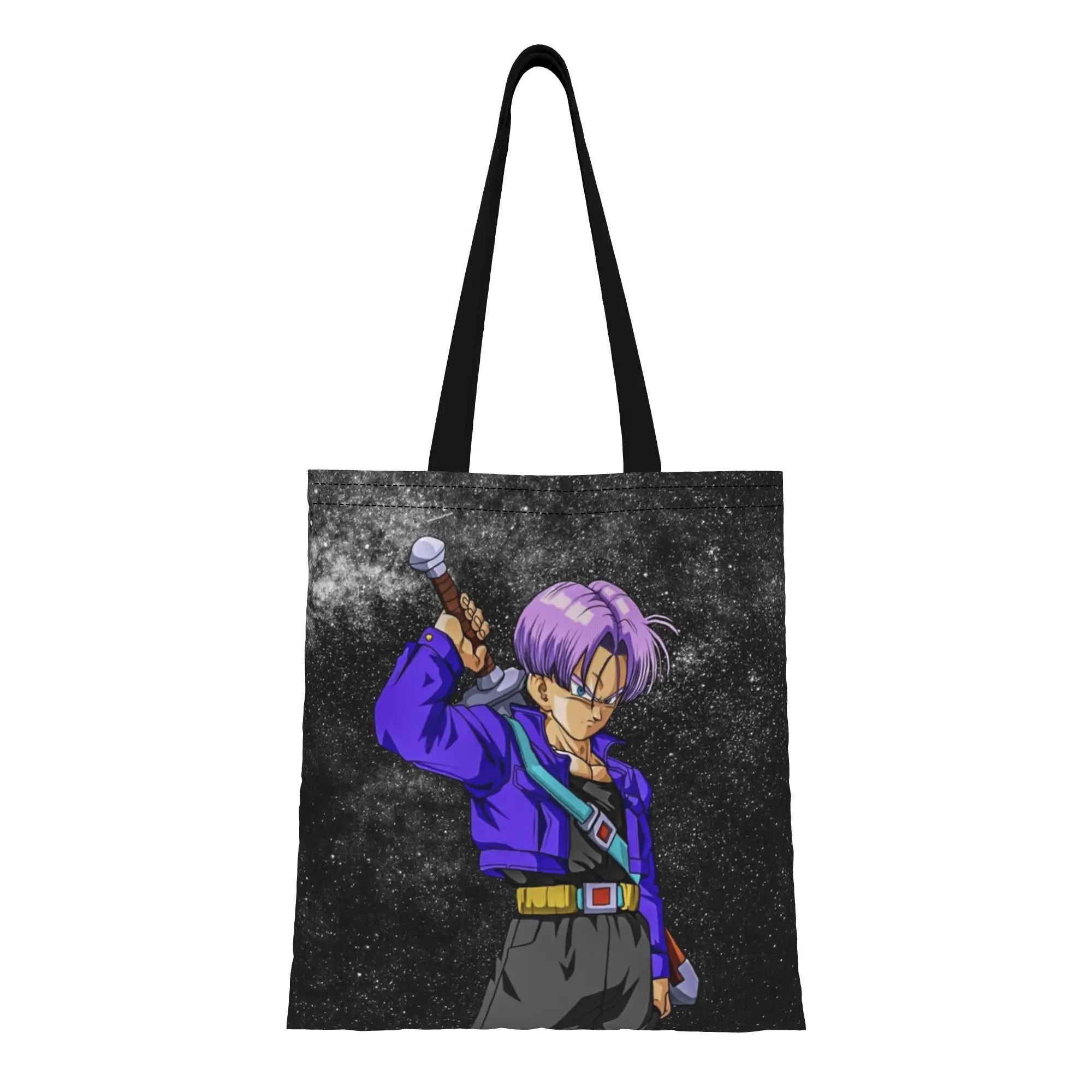 

Сумка-тоут из холщовой ткани с изображением Драгонболл (3) – идеальный вариант для активного отдыха, женская сумка с верхней ручкой, идеально подходящая для школы.