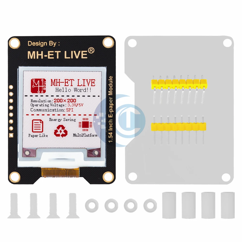 MH-ET LIVE 1,54 Zoll Epaper Modul E-Paper E-Ink EInk Display Bildschirm SPI Unterstützung Global/Teil für Arduino STM Raspberry Pi ESP32
