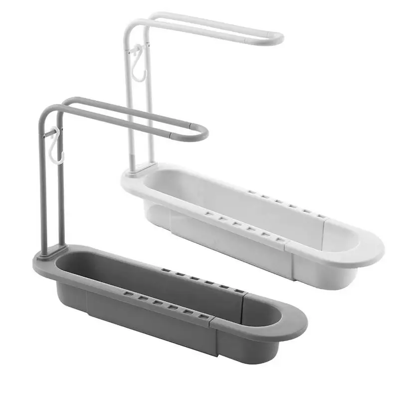 Sink Storage Rack Expandable Storage Drain Basket Rack Sponge Soap Holder Drainer Sink Tray Holder Expandable Storage Drain