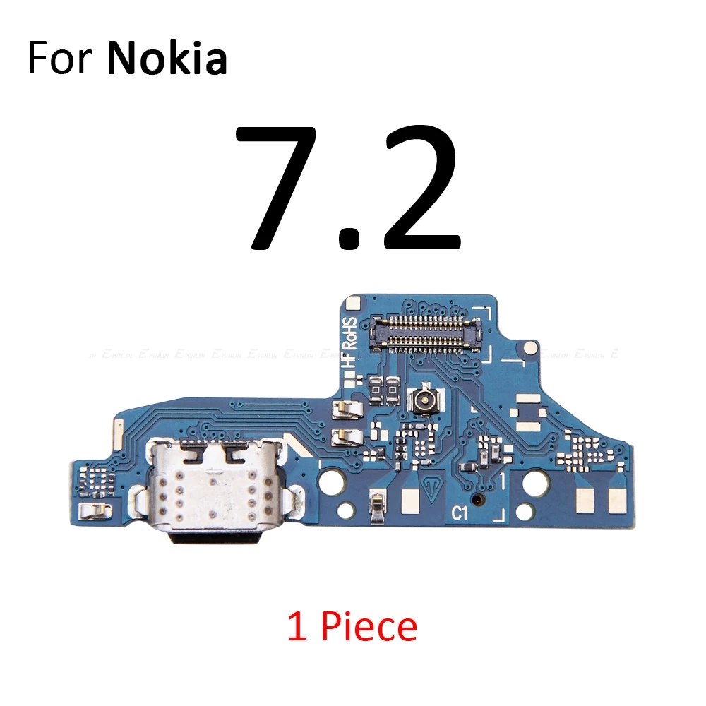 USB Charging Port Dock Plug Connector Charger Board Mic Microphone Flex Cable For Nokia 6.1 7 Plus 8.1 8 7.2 7.1 6.2 6 2017 2018