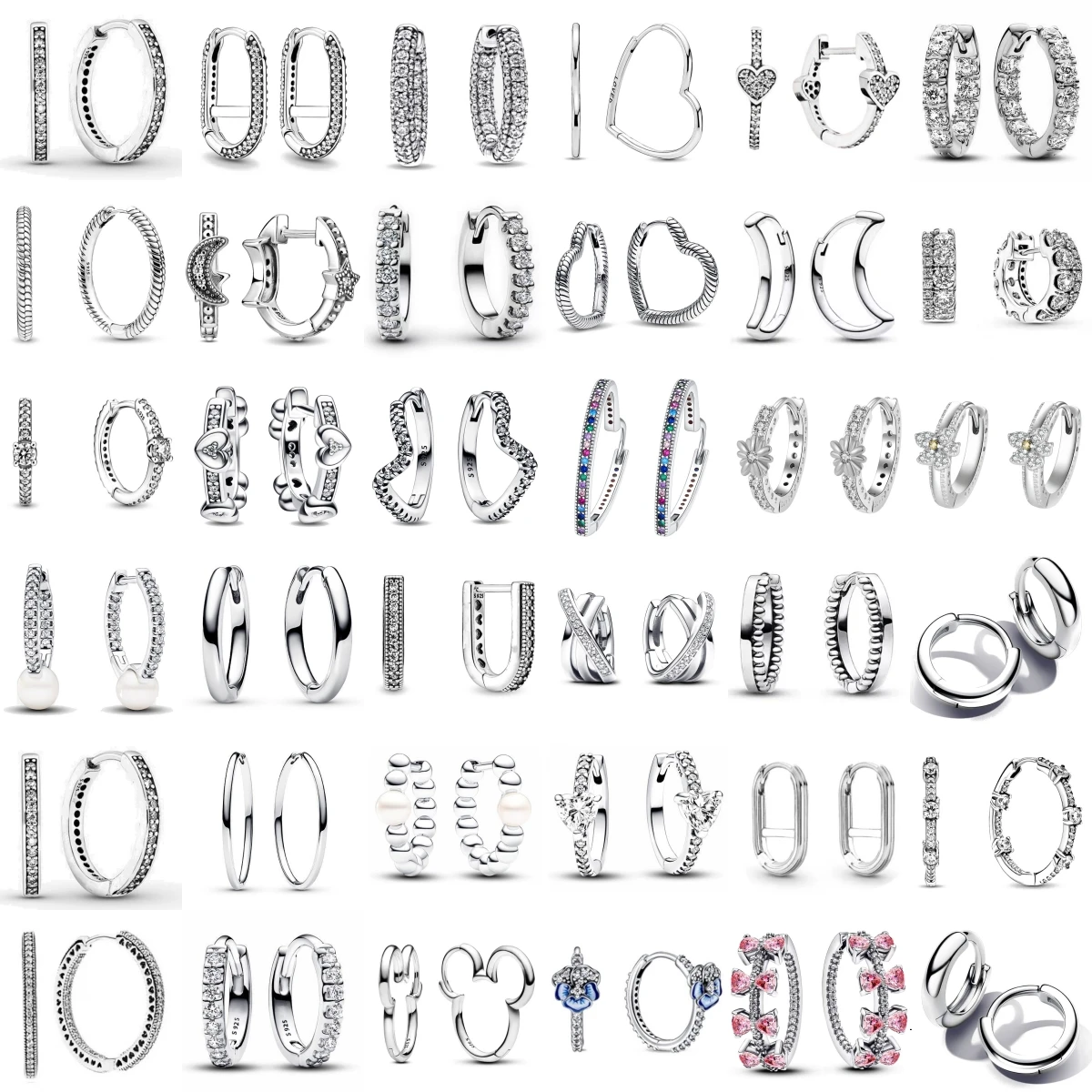 أقراط على شكل حرف U من الفضة عيار 925 بتصميم فاخر على شكل حرف U مجوهرات للنساء لليالي التاريخ وأشياء الزفاف والعطلات من 1 دولار #1