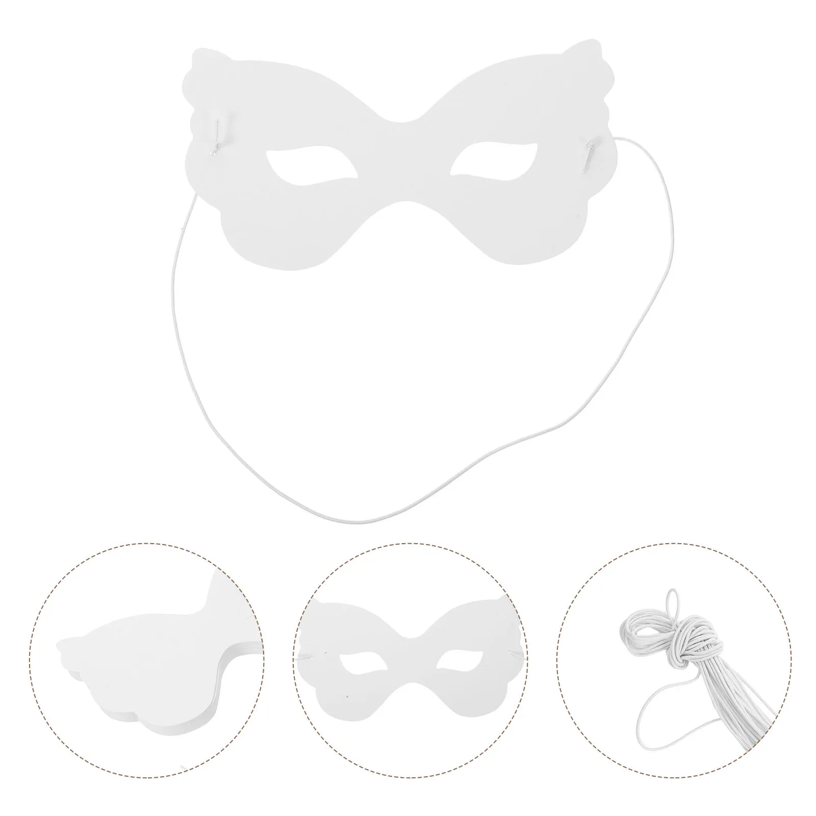 

40Pcs Blank Paper Butterfly Masks for Children Creative Expression and Family Bonding Craft Activity Kits for Halloween Cosplay