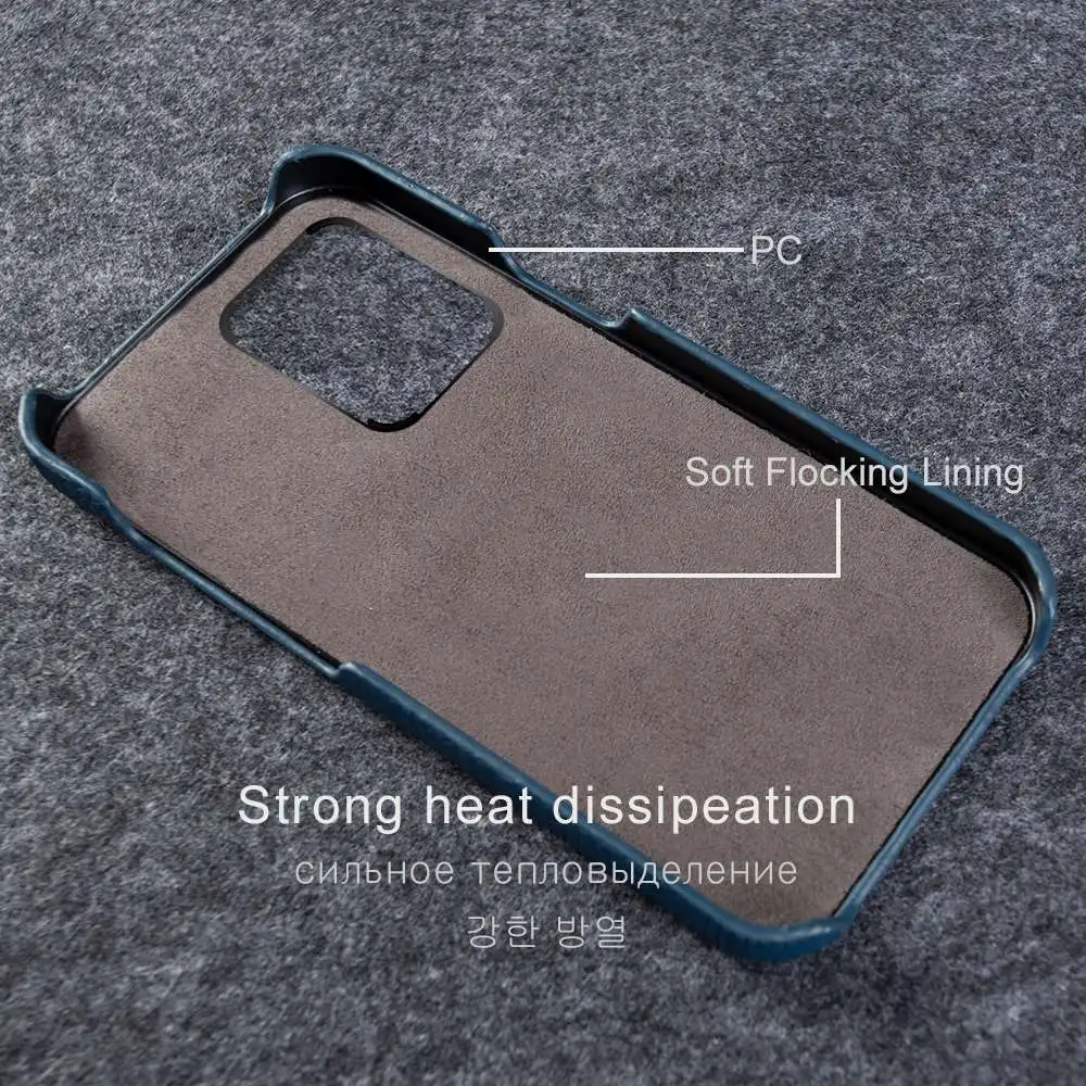 For Xiaomi Redmi Note 13 Pro+ Case Luxury Genuine Leather Phone Cover For redmi Note12 Pro plus Protection Fundas Mi 12Lite Capa