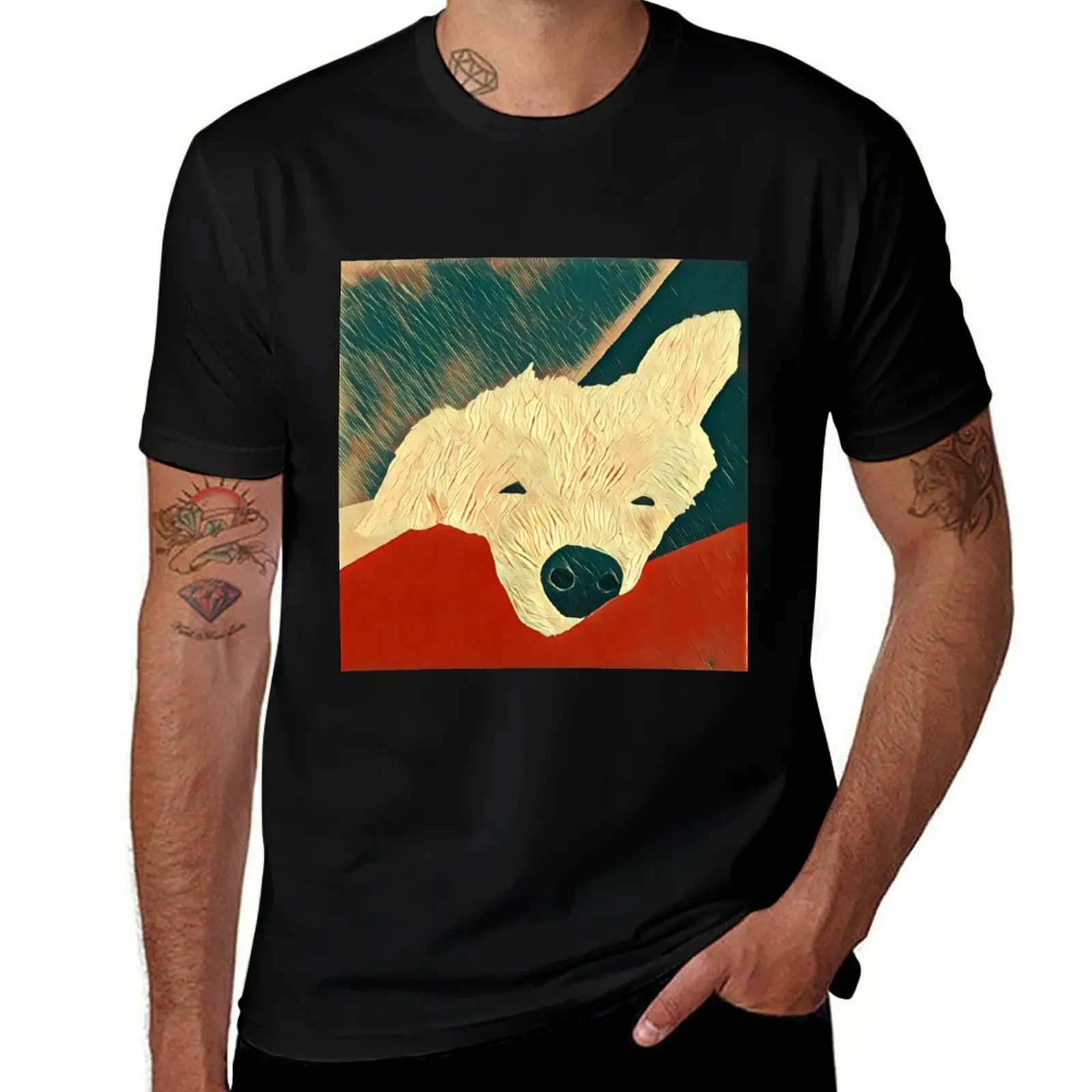 

Copy summer of for man dog the shirts T-Shirt sleepy shirt men t white Rosa Dreams - casual man Bongo t