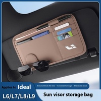 Fit For Li L6 L7 L8 L9 LIXIANG I8 MEGA Car Sun Visor Eyeglass Clip Multi-Function Storage Bag Ticket Card