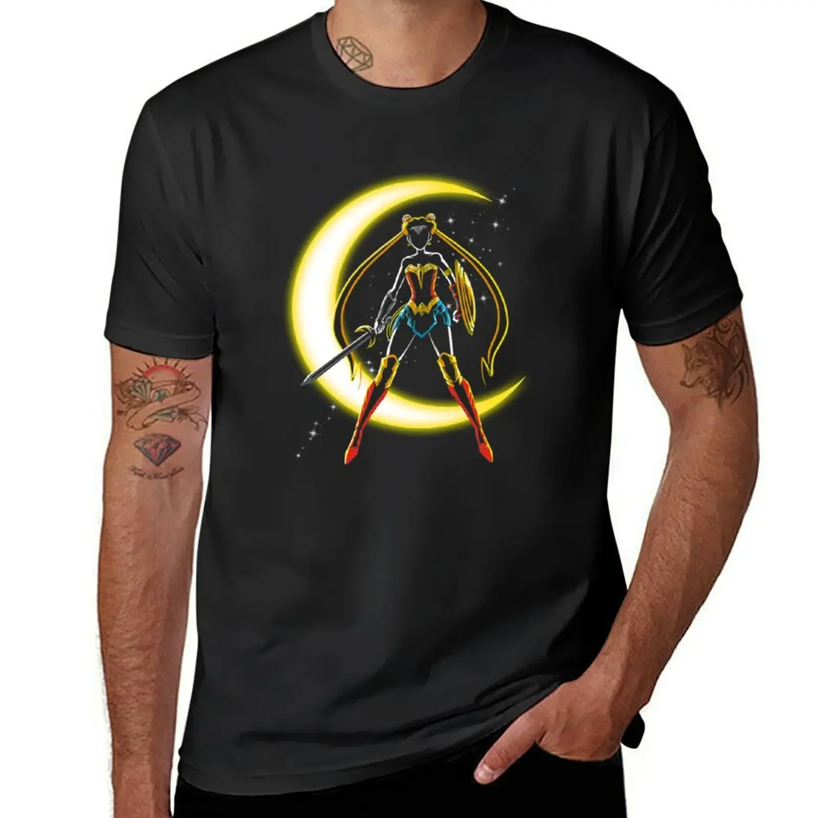 

Wonder Moon T-Shirt vintage anime shirt blue lock heavy weight t shirts for men