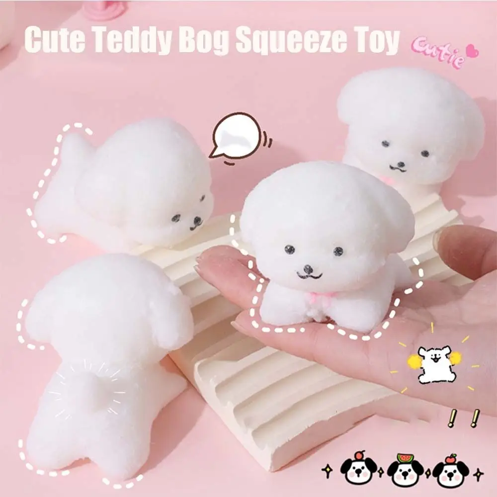 

Interesting Cat Teddy Bog Squeeze Toy Jelly Type TPR Cartoon Fidget Toy 3D Fidget Toy Pinch Decompression Toy Children