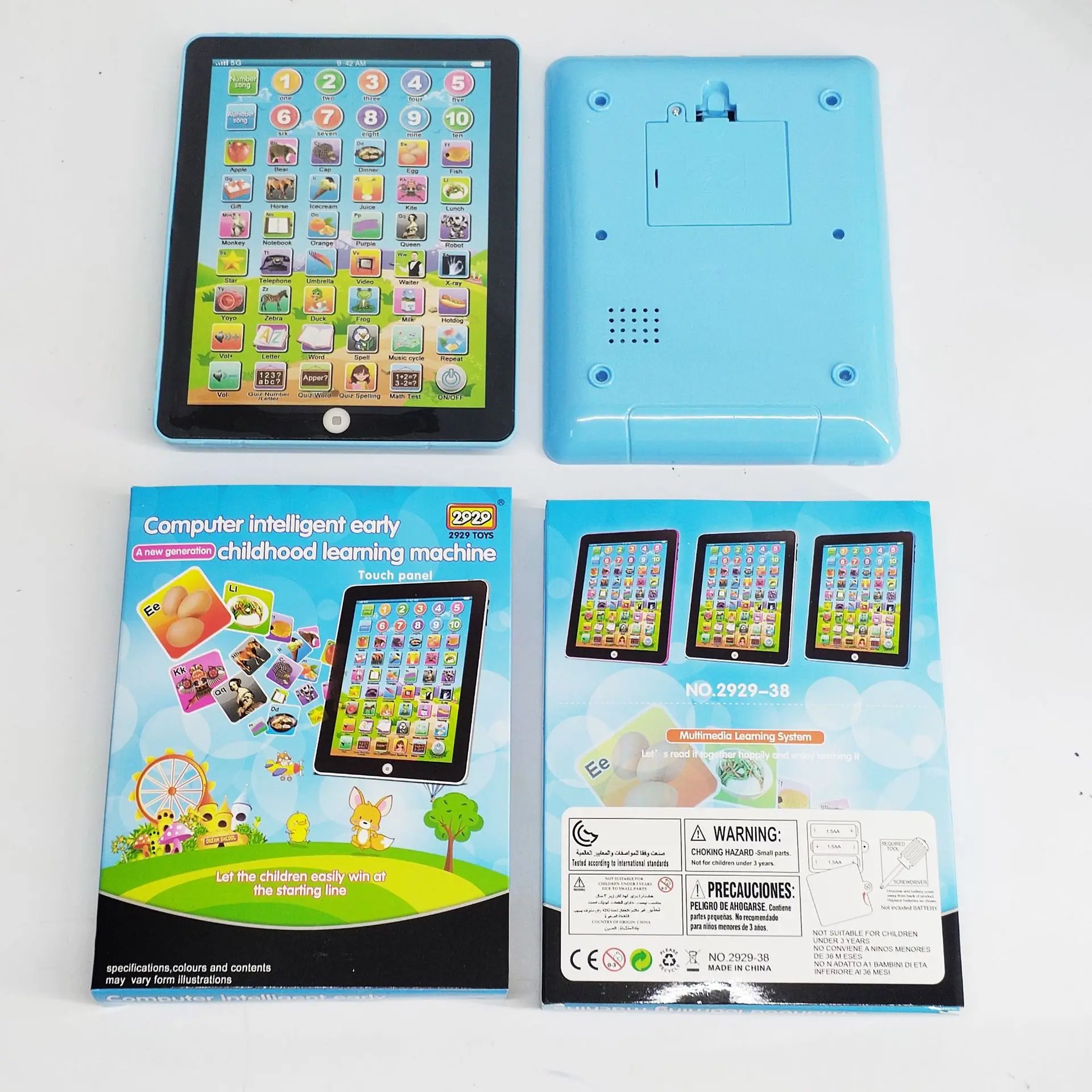 English tablet learning story machine children's point reading machine gift toys educational early education toys