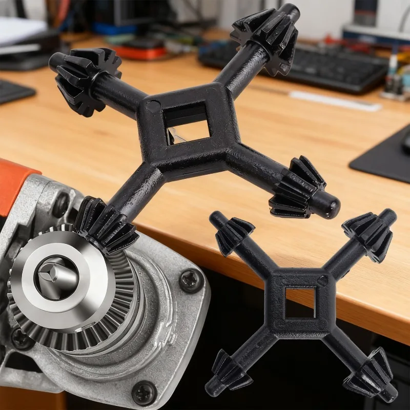 4-in-1 مفتاح ربط متعدد الأغراض عبر الحفر تشاك سبيكة مفتاح حامل الحفر استبدال الحفر لقط وجع لأداة لقط الكهربائية #2