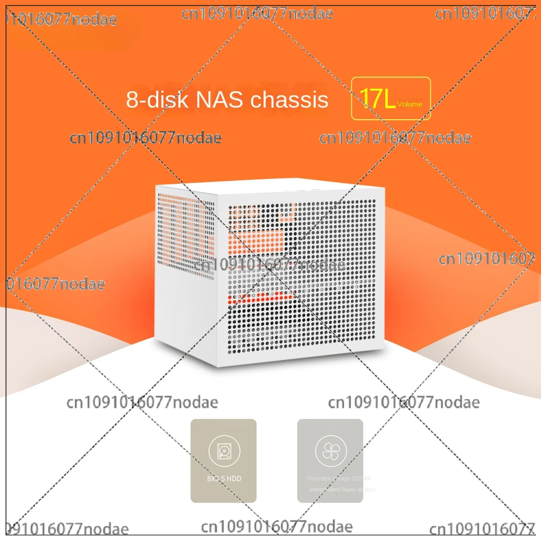 Small NAS Chassis, N8P Air Mini Computer Mini Black Small Home Hard Drive 8-bay