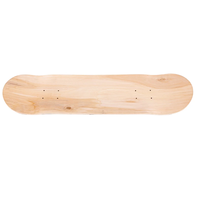 8 אינץ '8-שכבה מייפל ריק כפול סקייטבורד טבעי החלקה החלקה סיפון סקייטבורד סיפון סיפון מייפל