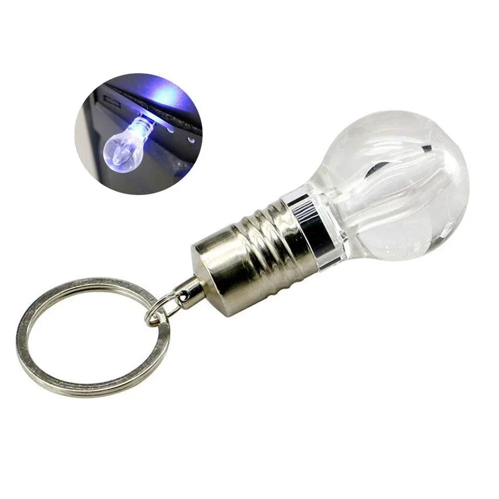 New Flash drive 512GB 256GB 128GB 64GB 32G LED Light Lamp Bulb Model Memory Stick Pendrive Thumb Drive with Keychain Design Gift