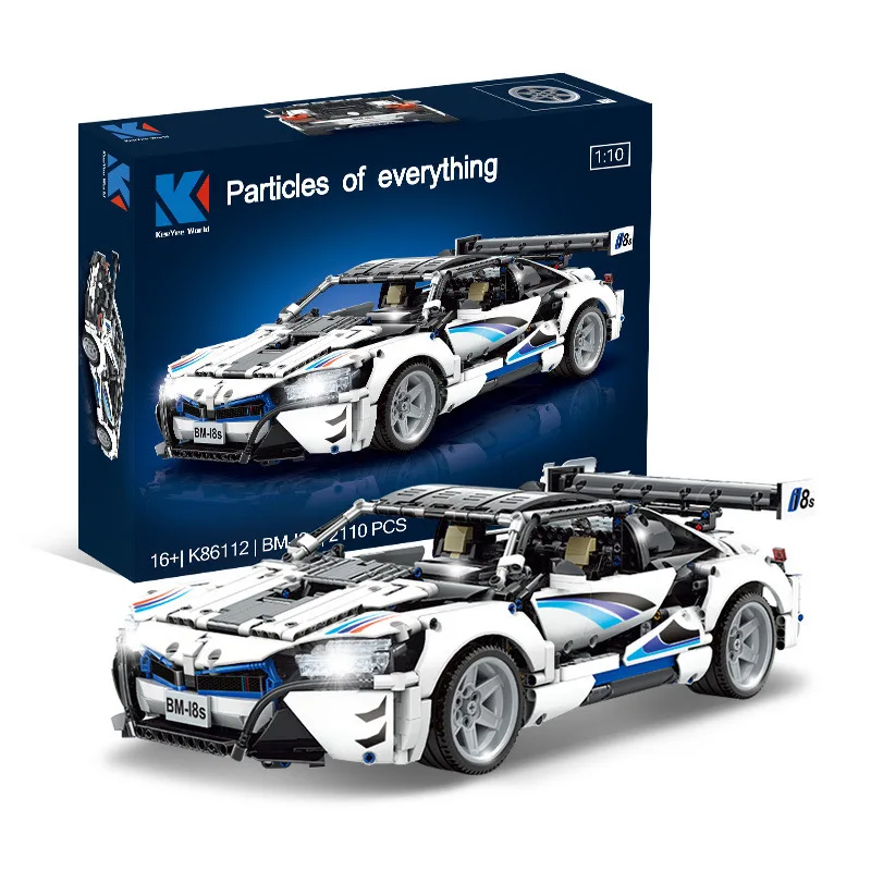 테크니컬 하이테크 Moc 초고속 스포츠 RC SUV 모터카, K86112, 2110 개 브릭 모델 빌딩 블록 장난감, 크리스마스 소년 선물