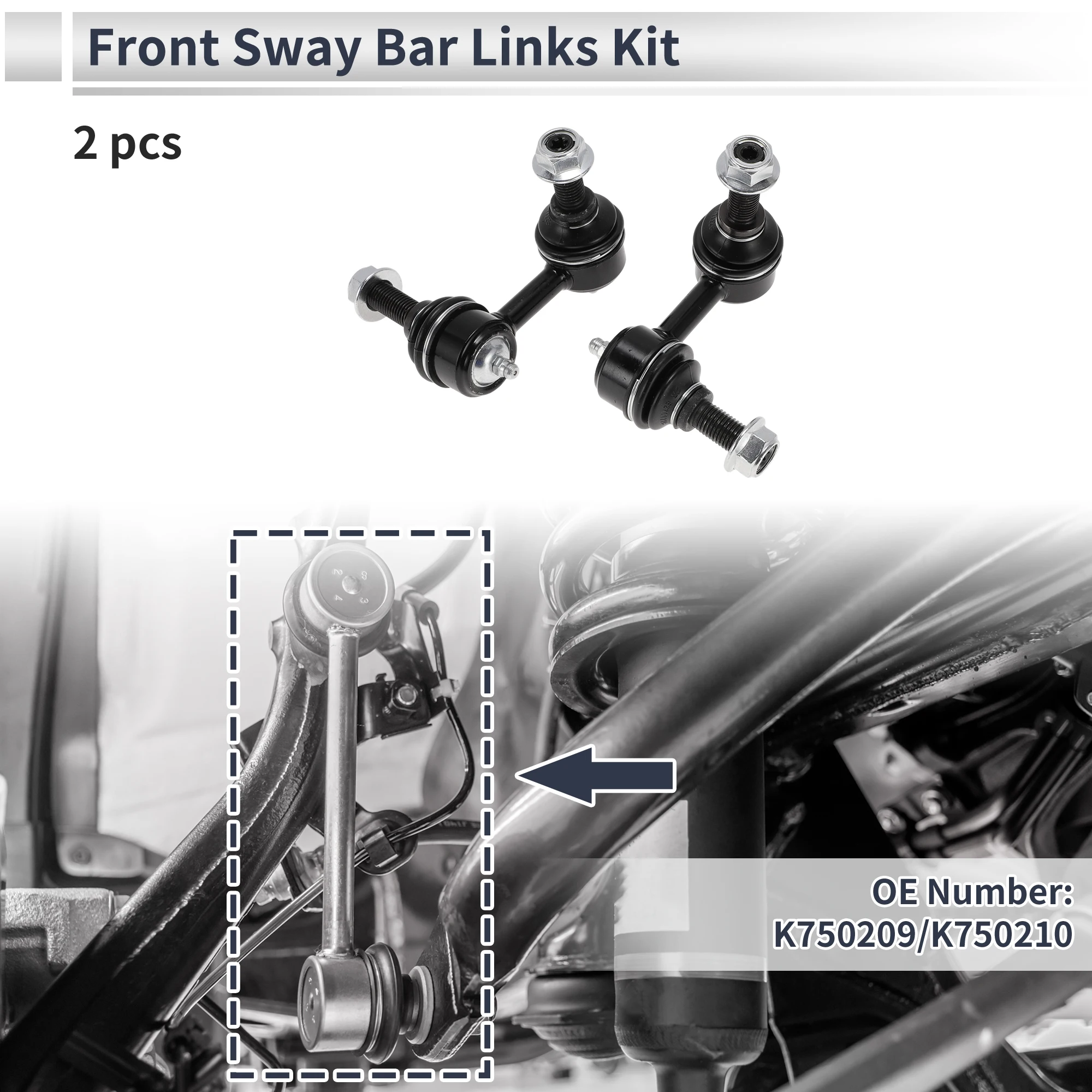 

Тяги переднего стабилизатора UXCELL для Infiniti EX35 2008-2012 No K750209/K750210 2 шт.