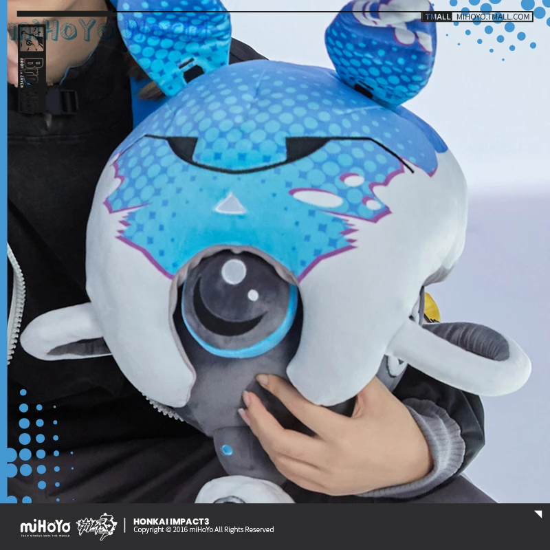 MiHoYo Official Honkai Impact 3 Cosplay Bronya Zaychik Doujin 30cm Mechanical Rabbit Plush Pillow  Birthday Xmas Gifts