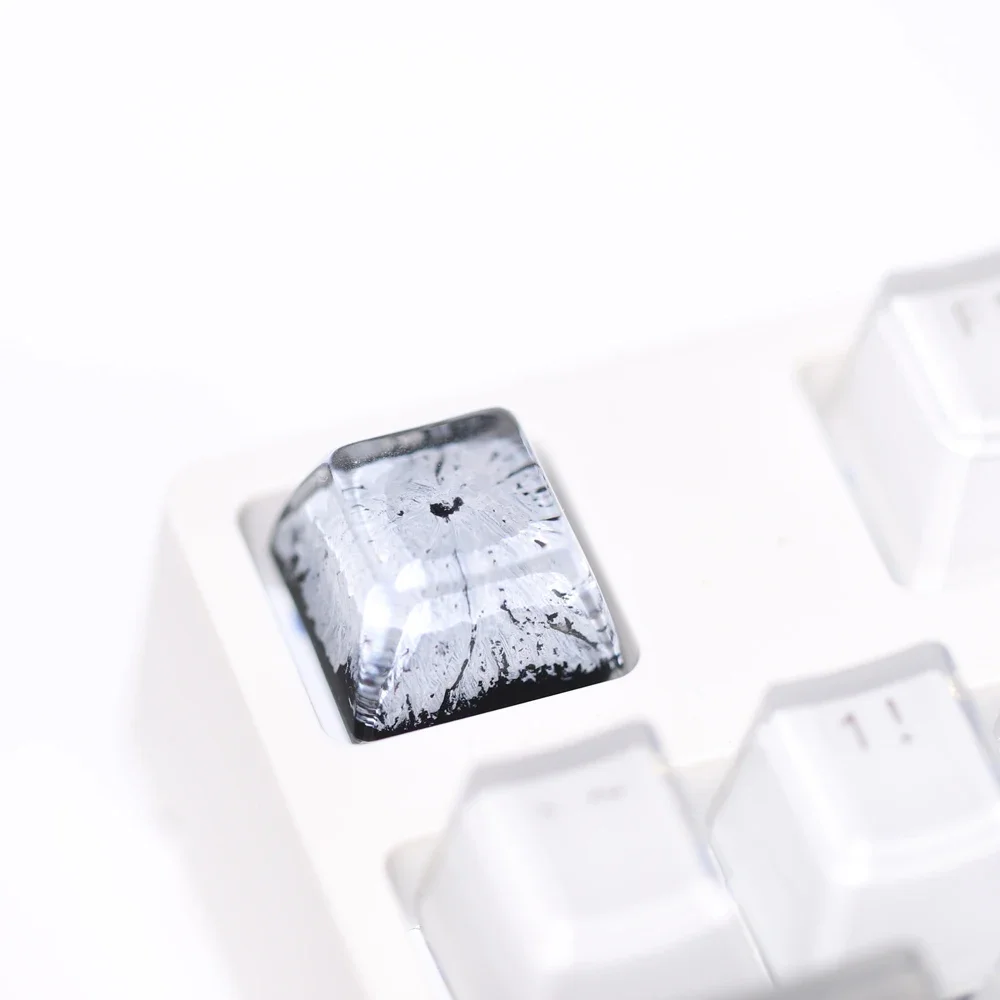 1Pc Handmade snow mountain resin key caps Cute Resin Stereo Keycap for Mechanical Keyboards Custom Cherry Mx Esc Keycap