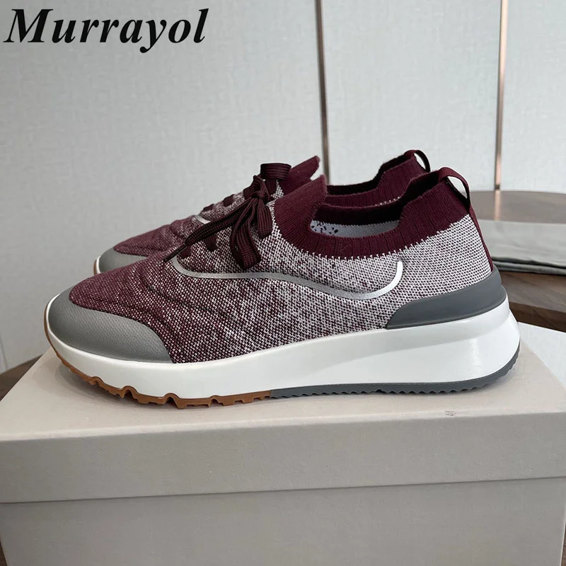 Casual Shoes Women Flat Thick Bottom Lace Up Mixed Color Breathable Running Shoes Sneakers Unisex Spring Autumn Walking Shoes