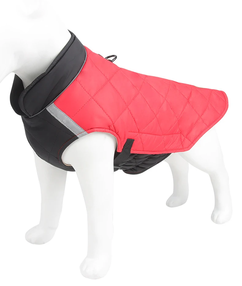 Winter Hund Kleidung Wasserdichte Hund Weste Jacke Für Kleine Große Hunde Warme Haustier Hunde Mantel Gepolsterte Kleidung Französisch Bulldog Outfits – Detail 9