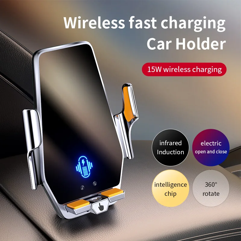 

Car Phone Holder Vent 15W Wireless Charging 66W Magnetic Car Phone charger cradle Infrared Induction Car phone rack accessories