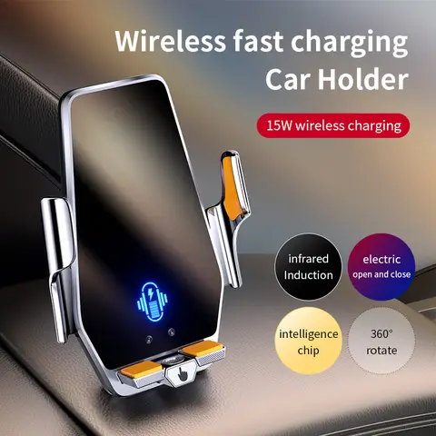 車載スマホホルダー エアコン吹き出し口用 15W ワイヤレス充電 66W マグネット式車載スマホ充電器 クレードル 赤外線誘導 車載スマホラック アクセサリー
